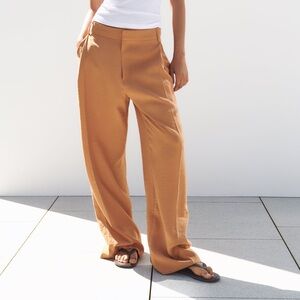 ZARA Full Length Pants Casual Office Business Casual Summer